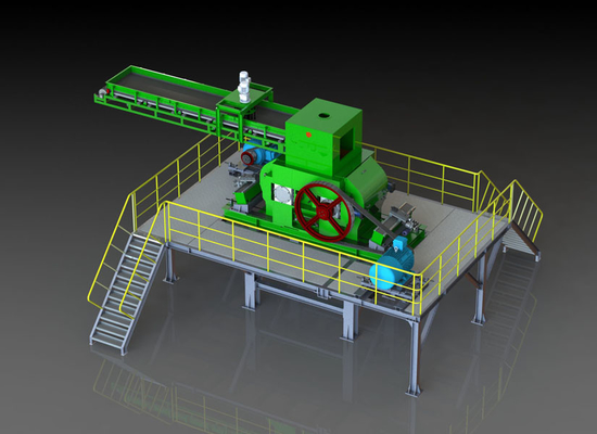 Mineraller İşleme için GS1080 Rafine Rulo Öğütme Makinesi Değirmen Kırıcı