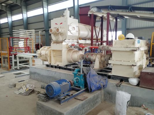 EV50A Kırmızı kil tuğla yapım makinesi Tam Otomatik BBT Tünel Fırın Projesi