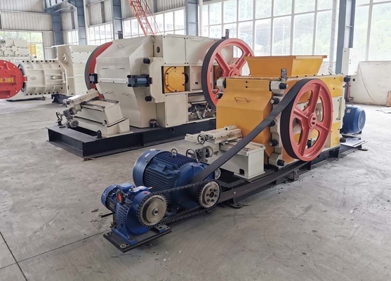 Çift Dişli Yüksek Hızlı Silindir Kırıcı Manganez Çelik 20mm Giriş Çapı