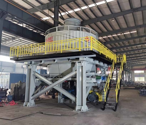Tuğla Üretim Hattı Islak Tava Değirmeni 65200kg Ağırlık Özelleştirilmiş