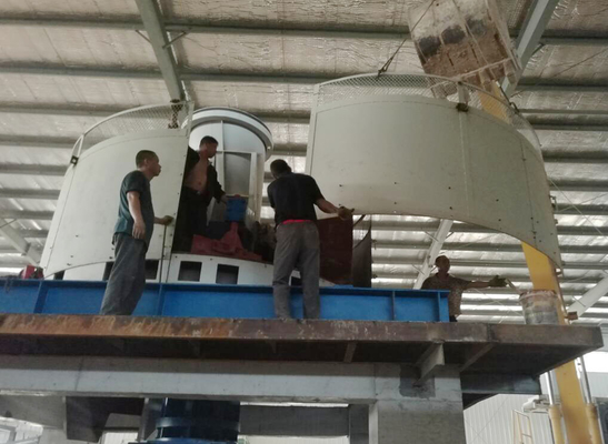 Tuğla Üretim Hattı Islak Tava Değirmeni 65200kg Ağırlık Özelleştirilmiş