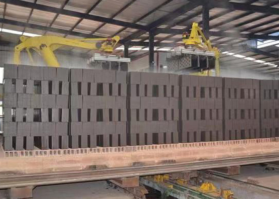 doğal gaz yakma sistemi içi boş tuğla blok tünel fırın