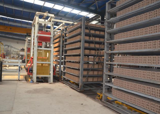 Otomatik çamur Tuğla Üretim Hattı Tünel Kurutma Odası ISO9001 Onaylandı