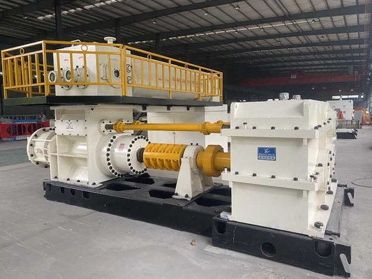 EV60A Karbon Çelik Vakum Ekstruder Kil Tuğla Şekillendirme Makinesi Karıştırma Dişi