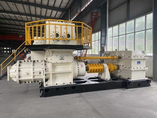 EV60A Karbon Çelik Vakum Ekstruder Kil Tuğla Şekillendirme Makinesi Karıştırma Dişi