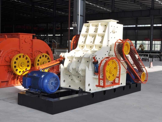 Çelik Çift Silindirli Mineral İşleme Ekipmanları Otomatik Çekiçli Kırıcı Makinesi