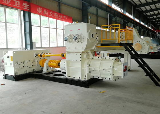 Yarı Otomatik Blok Yapım Fabrikası Küçük model makine Kir çamur Toprak uçan kül blokları için vakum ekstrüder