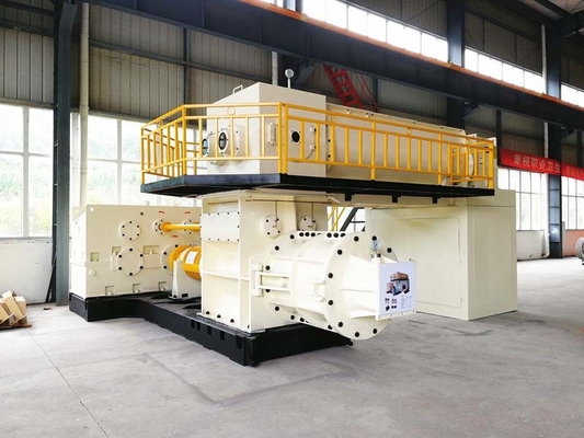 Fonksiyonel Vakum Ekstruder Kil Tuğla Otomatik Sürekli Ekstrüzyon Makinesi