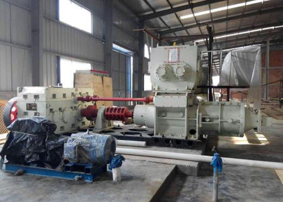 Vakumlu Kum Kil Masif Tuğla İmalat Makinesi Tam Otomatik