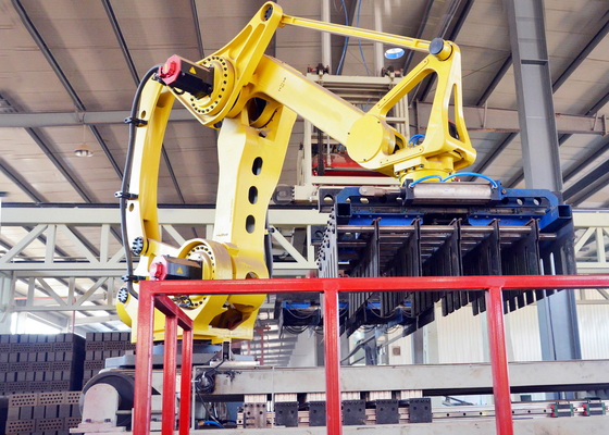 Tam Otomatik Kil Tuğla Yapımı İçin 9.5kVa Robot İstifleme Makinesi