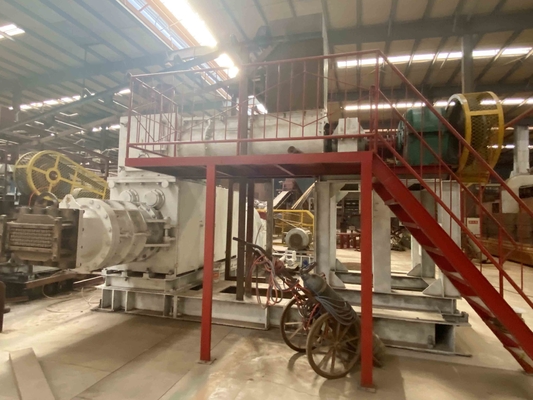 Çukurlu Otomatik kil tuğla tuğla makinesi çamur tuğla üreticisi Vakum Ekstrüder kil tuğla yapım makinesi