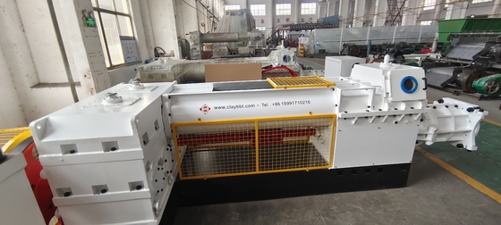 14.5rpm/min Çamur Baskı Çubuk Hızı EV40/35 Kırmızı Kil Tuğlalar Bloks Yapma Makinesi İçin Vakum Ekstrüzer