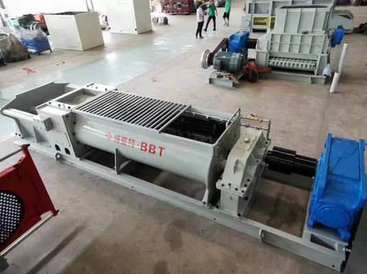 Otomatik Çift Çubuklu Karıştırıcı Kil Tuğla Çift Çubuklu Karıştırıcı Ekipman Çift vida karıştırıcı