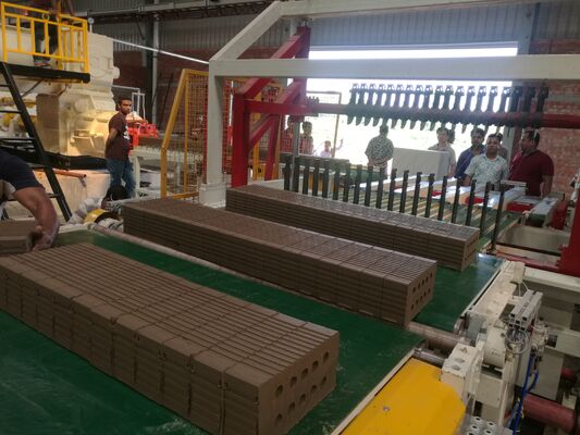 BBT Fully Automatic Clay Brick Cutting Machine with Customizable Cutting Size and High Capacity (5,000-20,000 bricks/hour)